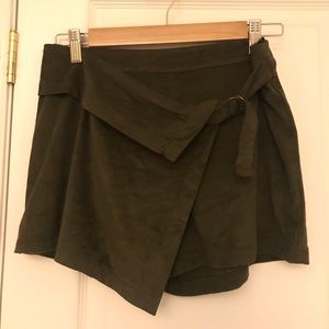 Forever 21 suede green skort